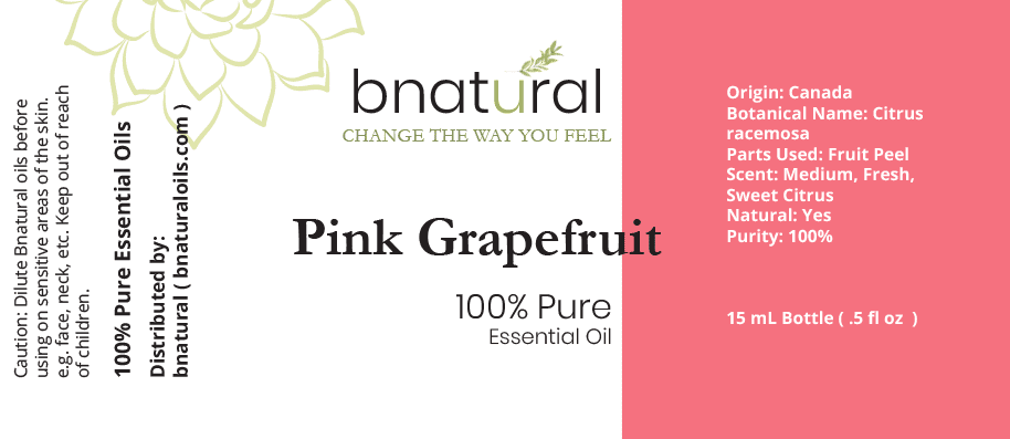 pink grapefruit essential oil